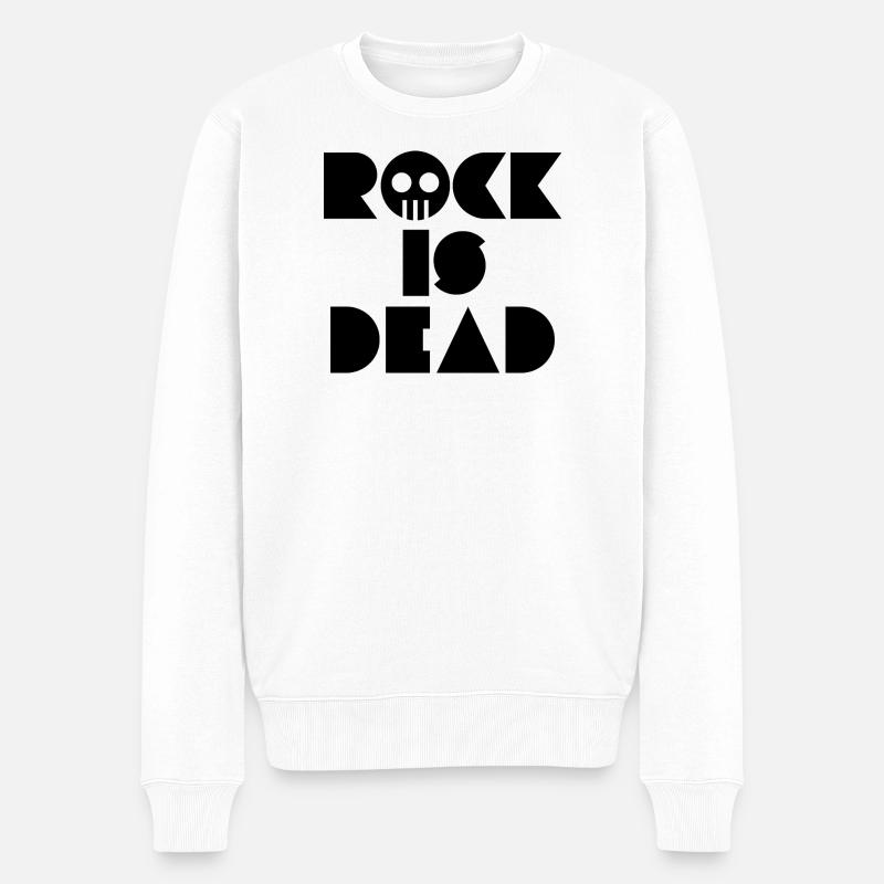 Le Rock est Mort - Pull Premium bio Homme - blanc