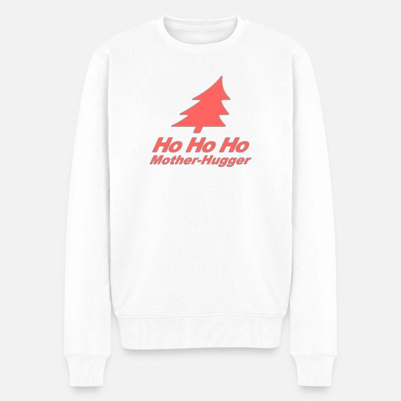 It's christmas again, you Mother-Hugger! - Männer Premium Bio Pullover - Weiß