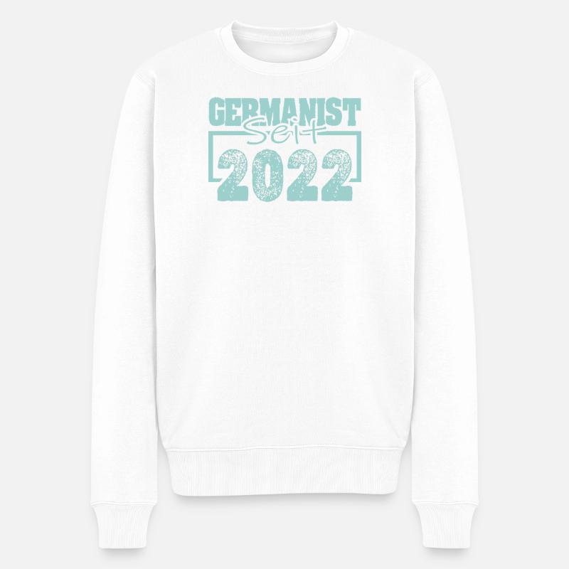 Berufung 2022 - Männer Premium Bio Pullover - Weiß