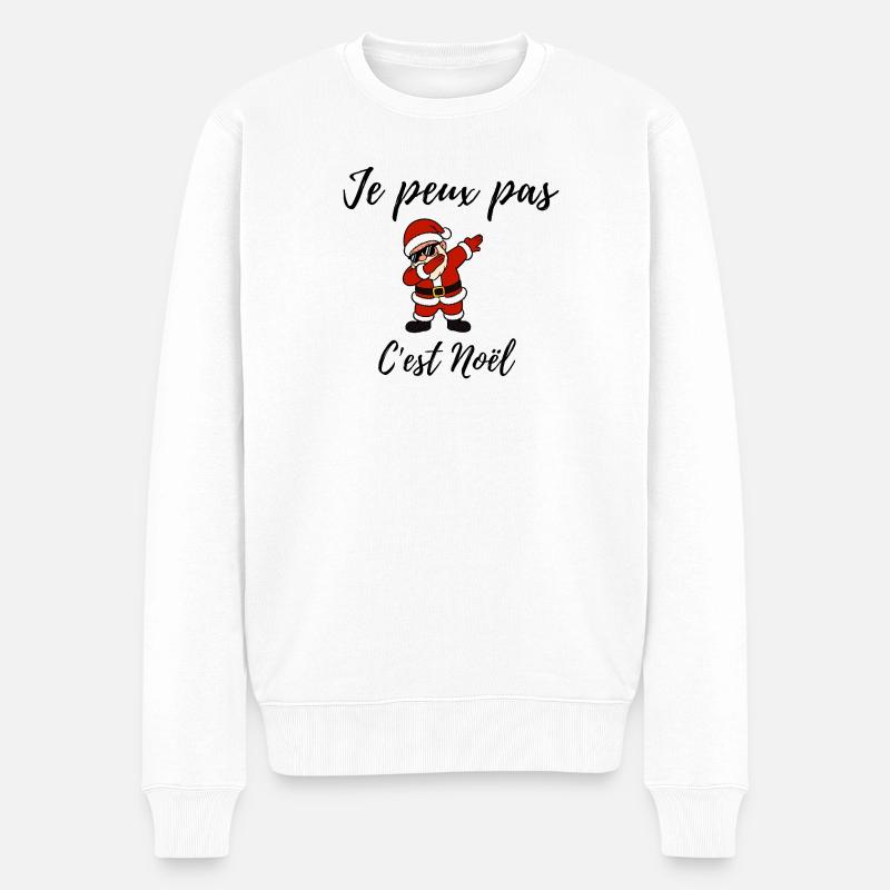 Je peux pas c'est Noël - Pull Premium bio Homme - blanc