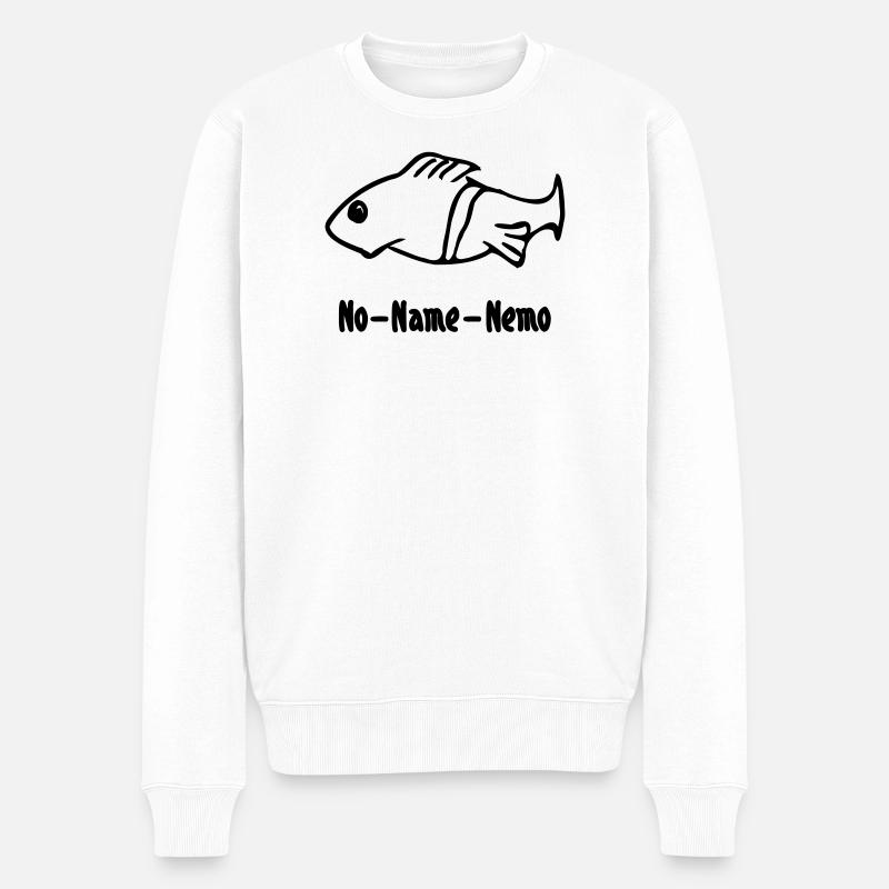 Fish without a name - Men's Premium Organic Jumper - white