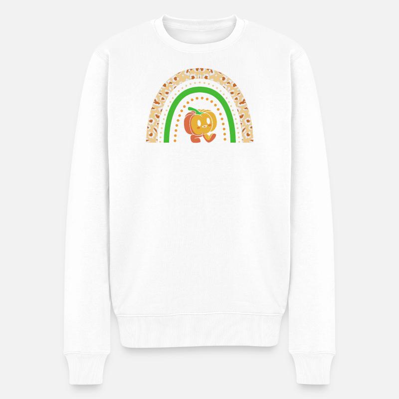 Lehrerin Thanksgiving Lehrer - Männer Premium Bio Pullover - Weiß