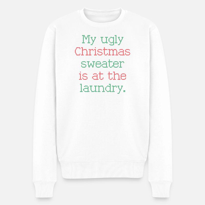 Pull de Noël - Pull Premium bio Homme - blanc