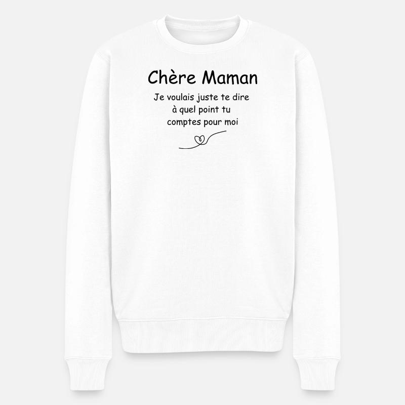 Chère Maman - Pull Premium bio Homme - blanc