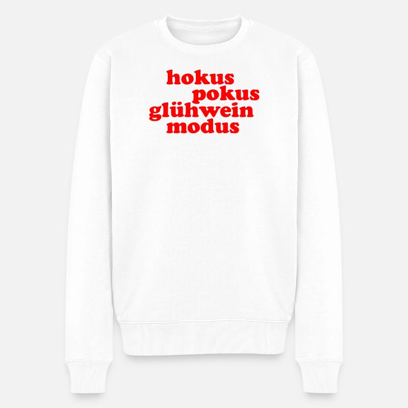 Mode Vin Chaud Hocus Pocus - Pull Premium bio Homme - blanc