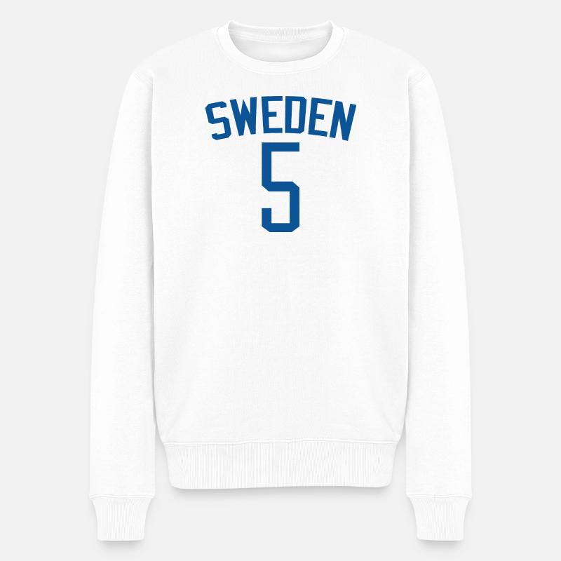 Schweden 5 – Sportdesign - Männer Premium Bio Pullover - Weiß
