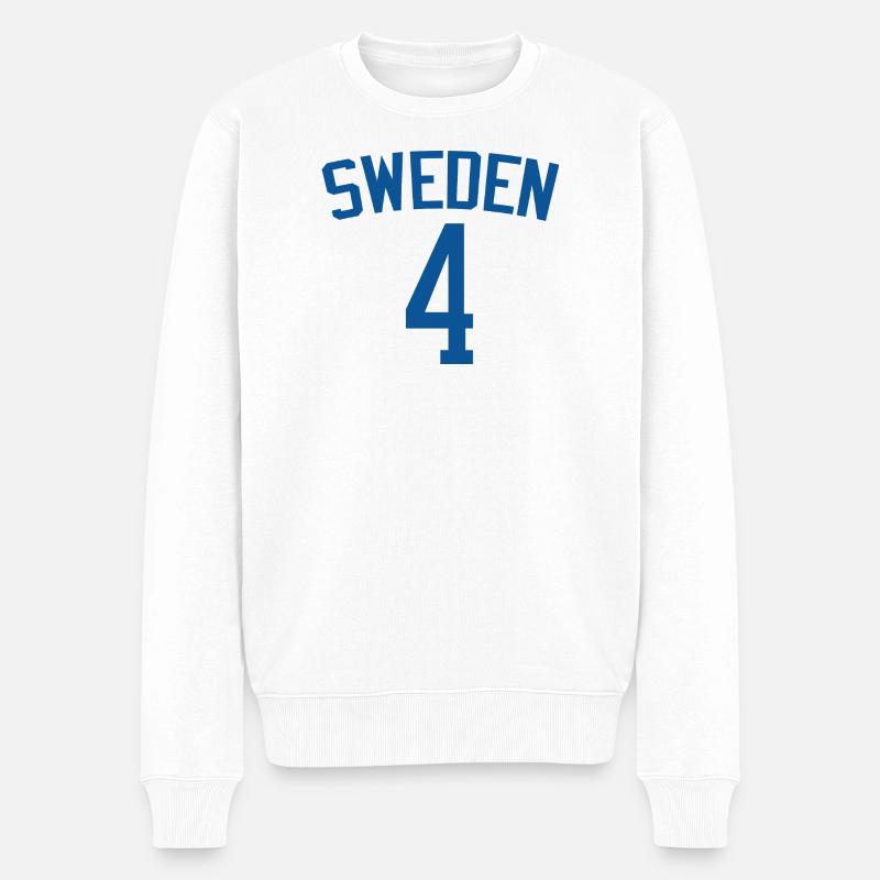 Schweden 4 – Sportdesign - Männer Premium Bio Pullover - Weiß