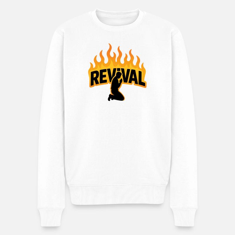 REVIVAL - Pull Premium bio Homme - blanc