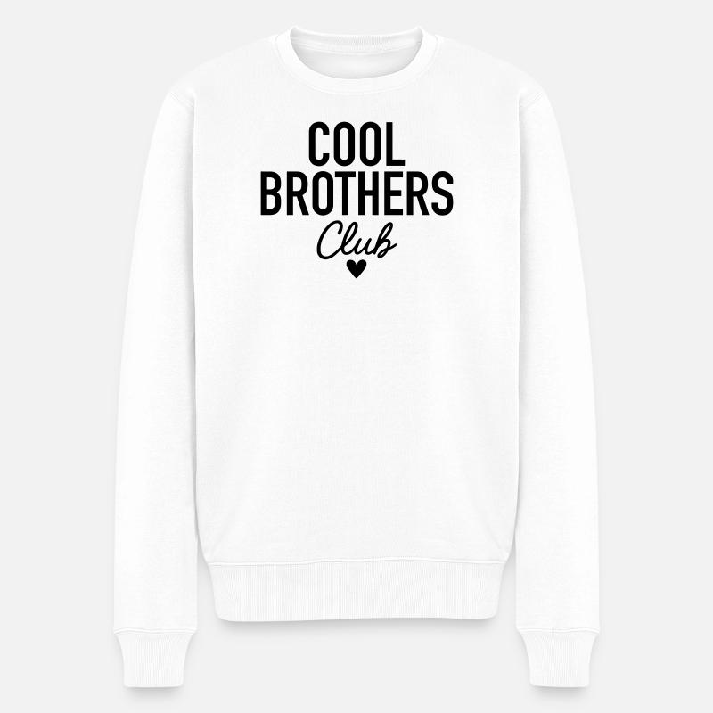 Cool Brothers Club - Männer Premium Bio Pullover - Weiß
