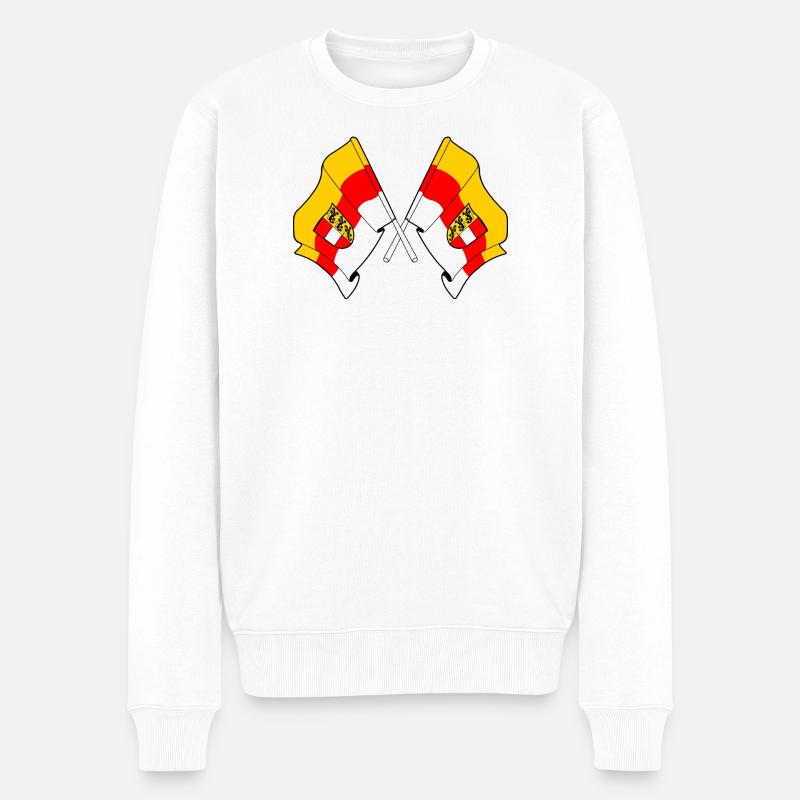 Kärnten Kreuzflaggen - Männer Premium Bio Pullover - Weiß