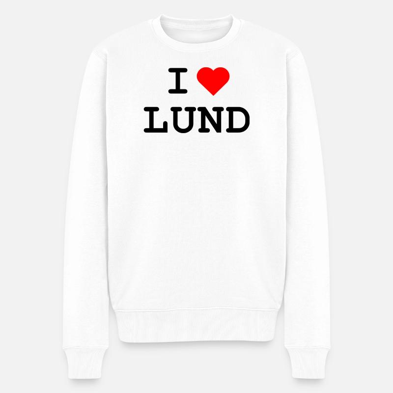 J’adore Lund - Pull Premium bio Homme - blanc