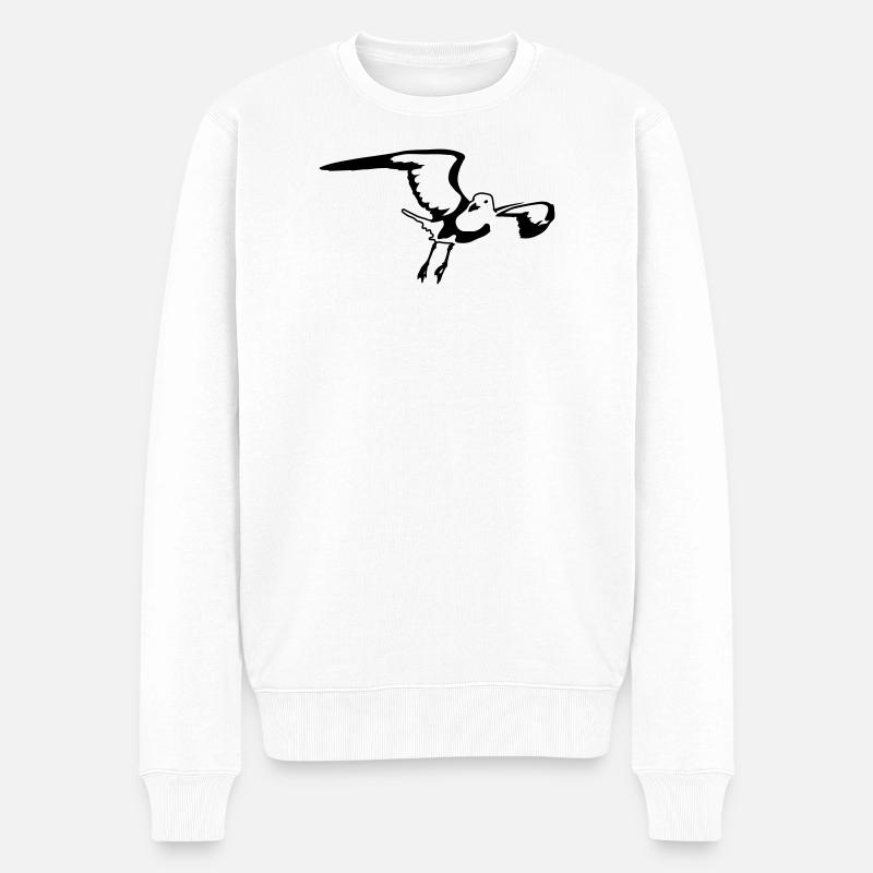 Mouette - Pull Premium bio Homme - blanc