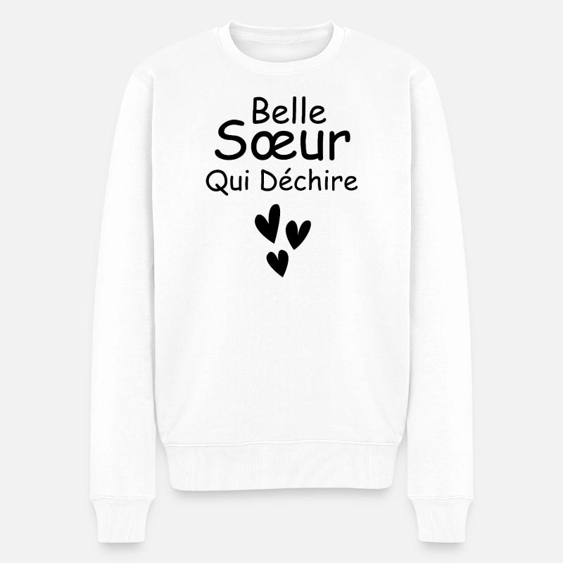 Stiefschwester Who's - Männer Premium Bio Pullover - Weiß