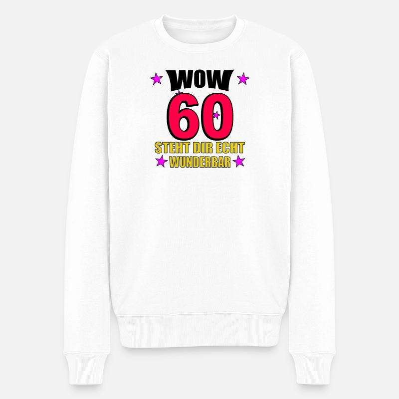 steht dir echt wunderbar - Männer Premium Bio Pullover - Weiß