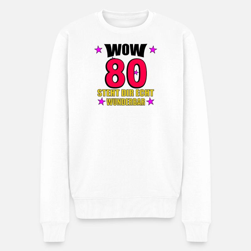 steht dir echt wunderbar - Männer Premium Bio Pullover - Weiß