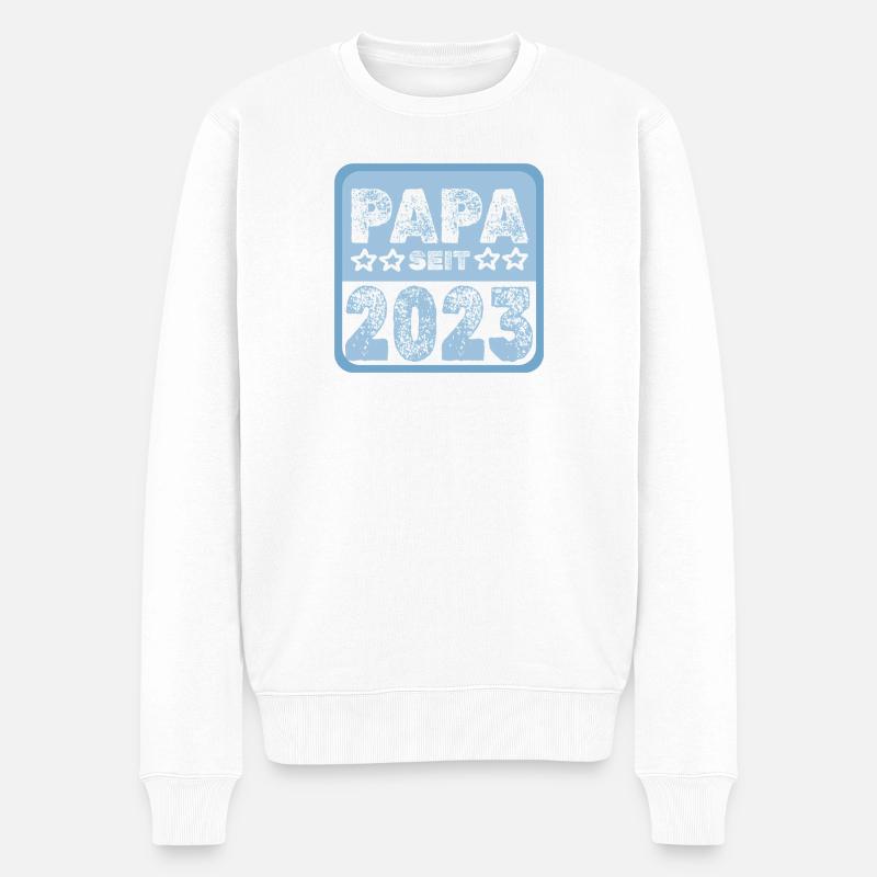 2023 - Männer Premium Bio Pullover - Weiß