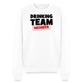 Drinking Team Member / Alcohol - Men's Premium Organic Jumper - white - Front - Thijin (182cm)