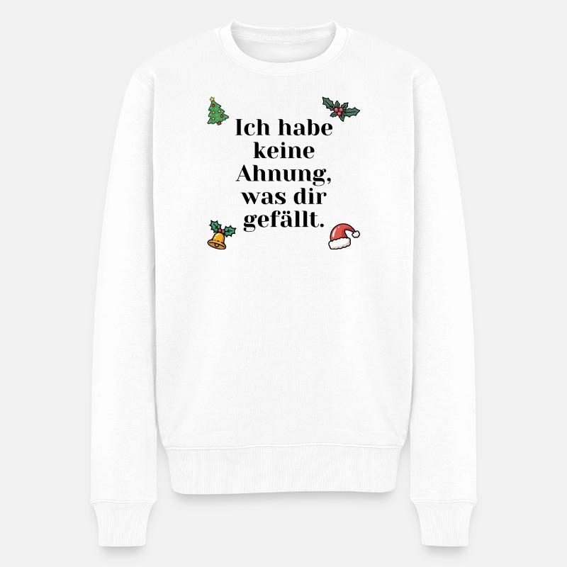 Cadeau de Noël drôle pour des amis - Pull Premium bio Homme - blanc