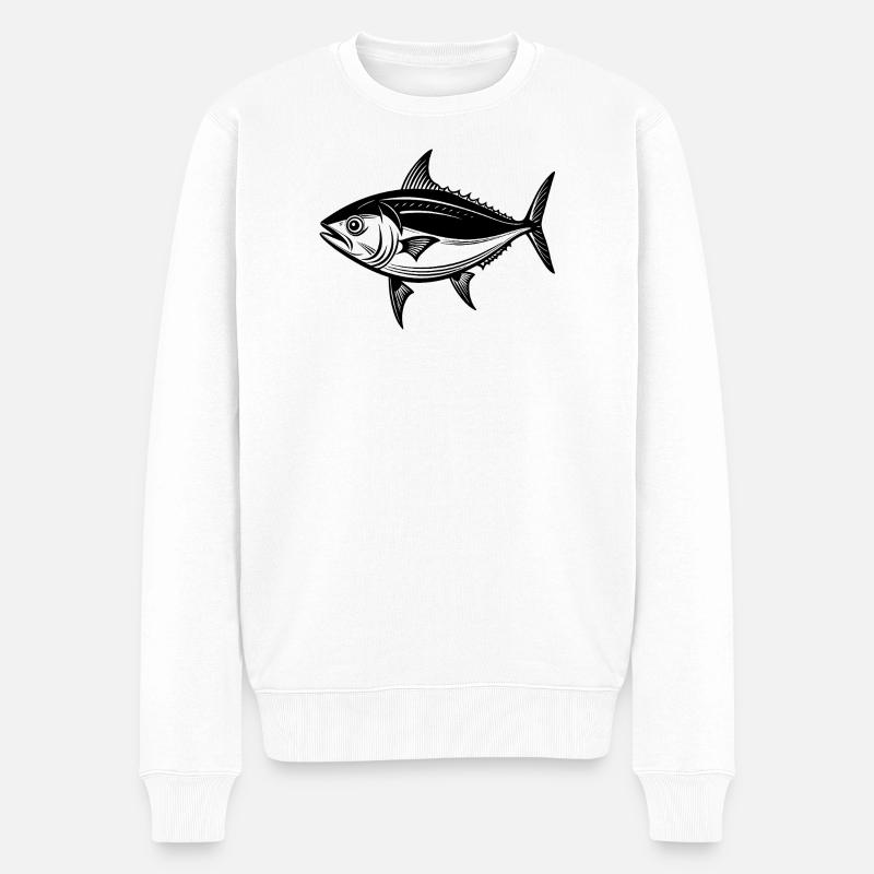 Thon - Pull Premium bio Homme - blanc