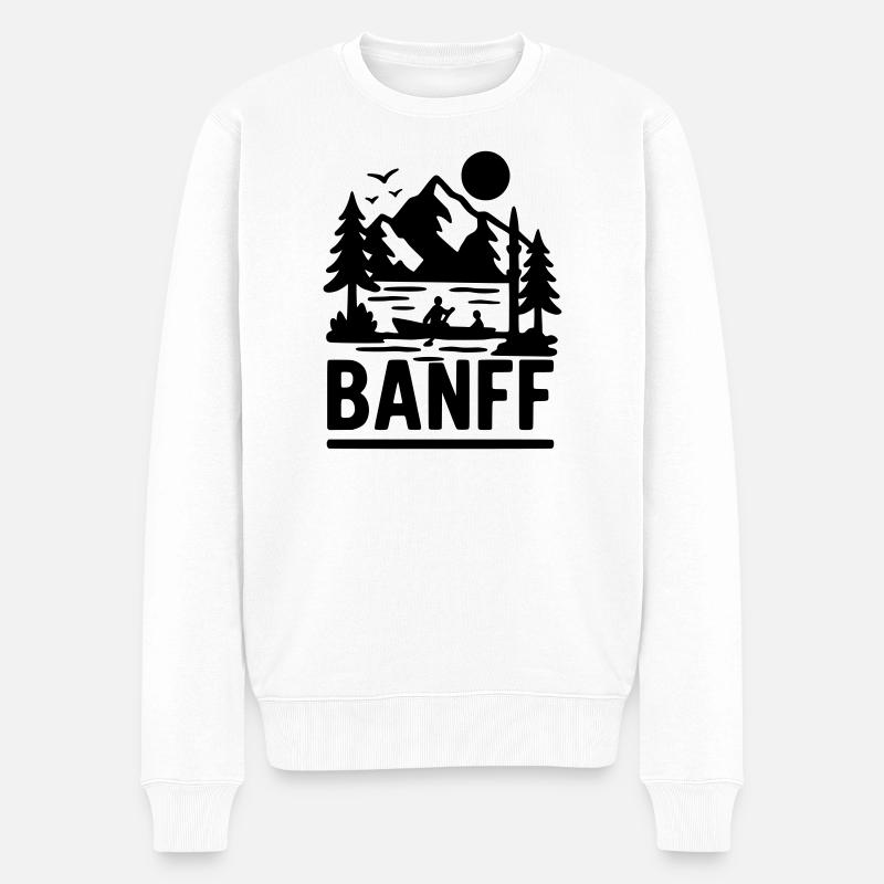 Parc national de Banff - Pull Premium bio Homme - blanc