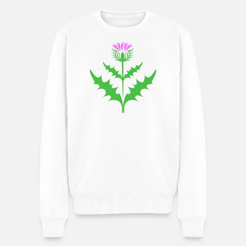 Écosse Écossais Écossais écossais - Pull Premium bio Homme - blanc