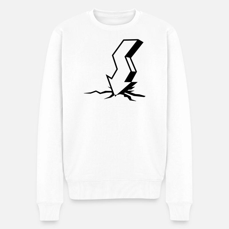 Krach boursier - Pull Premium bio Homme - blanc