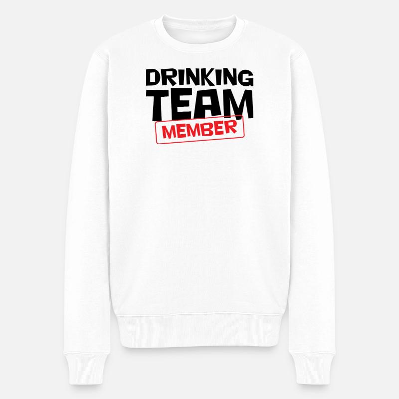 Drinking Team Member / Alcool - Pull Premium bio Homme - blanc