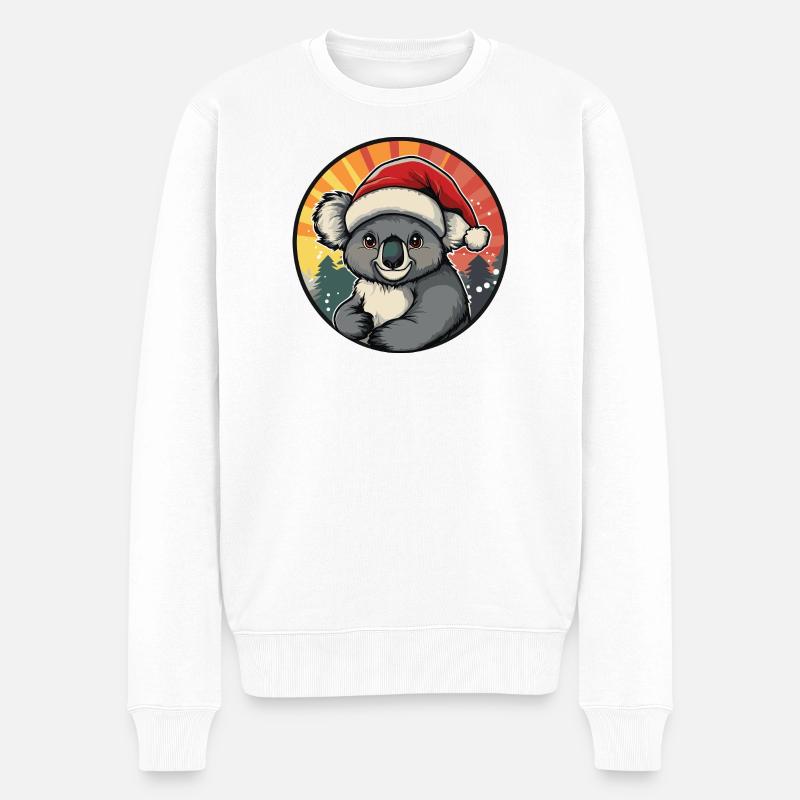 Collectionneur de Koala de Noël - Pull Premium bio Homme - blanc