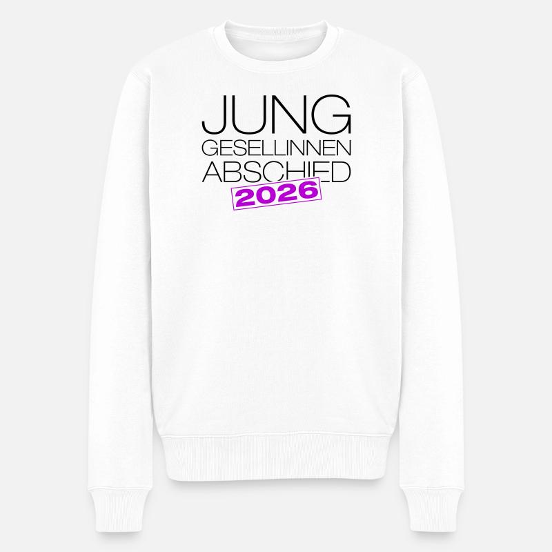 Junggesellenabschied 2026 Jga - Männer Premium Bio Pullover - Weiß