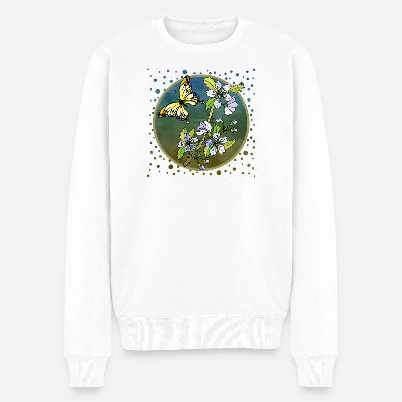 papillon - Pull Premium bio Homme - blanc