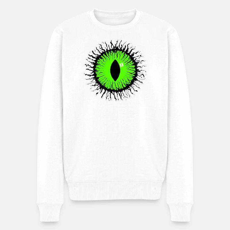 Monstre Oculaire - Pull Premium bio Homme - blanc
