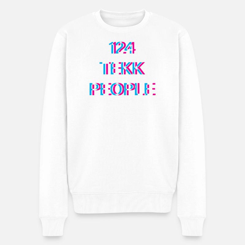 Hardtekk Tekk - Männer Premium Bio Pullover - Weiß