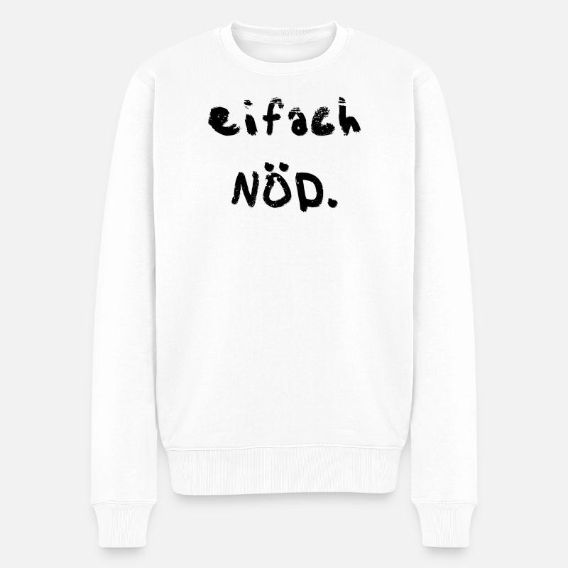 Eifach Nöd - Pull Premium bio Homme - blanc