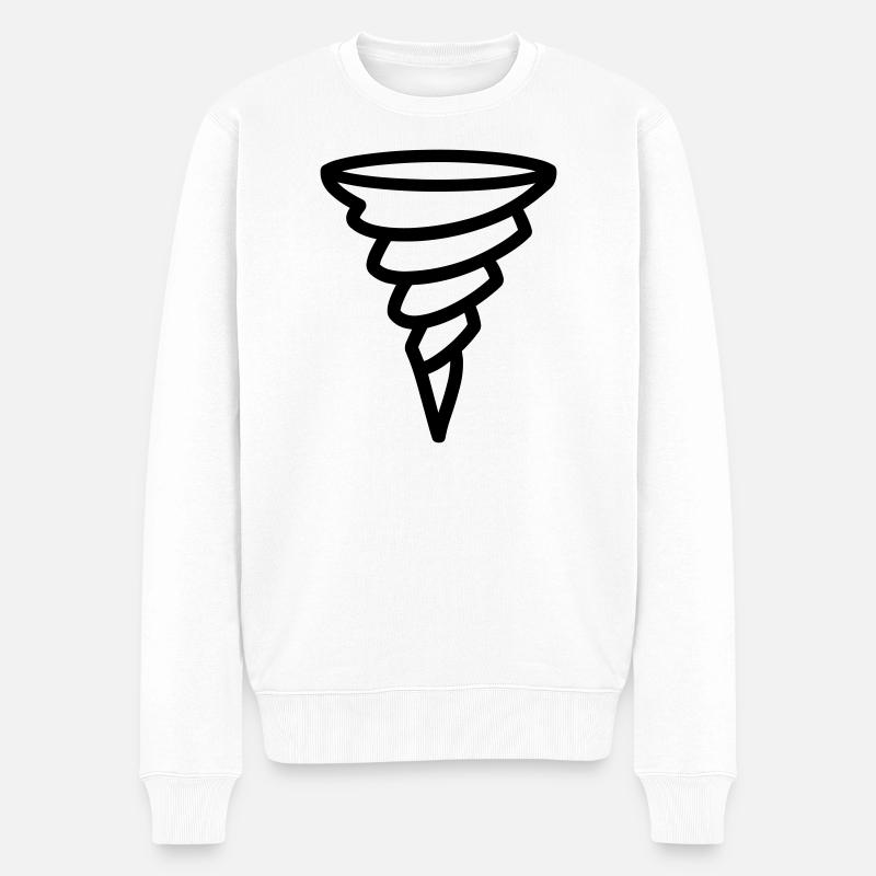 tornade - Pull Premium bio Homme - blanc