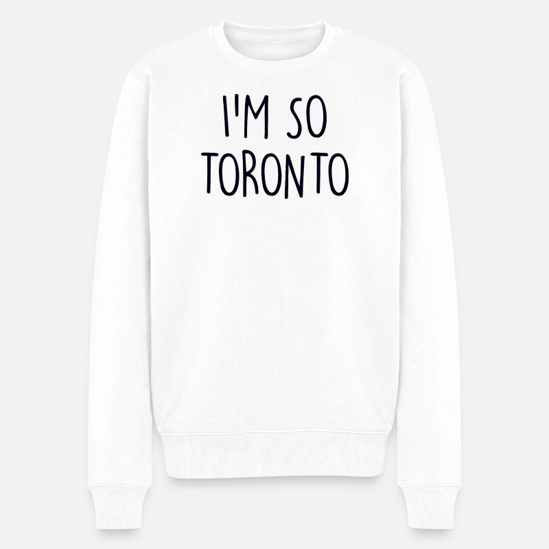 Toronto Canada - Männer Premium Bio Pullover - Weiß