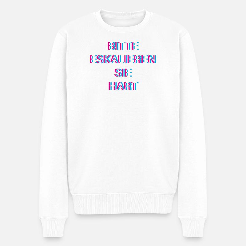 Hardtekk Tekk - Männer Premium Bio Pullover - Weiß