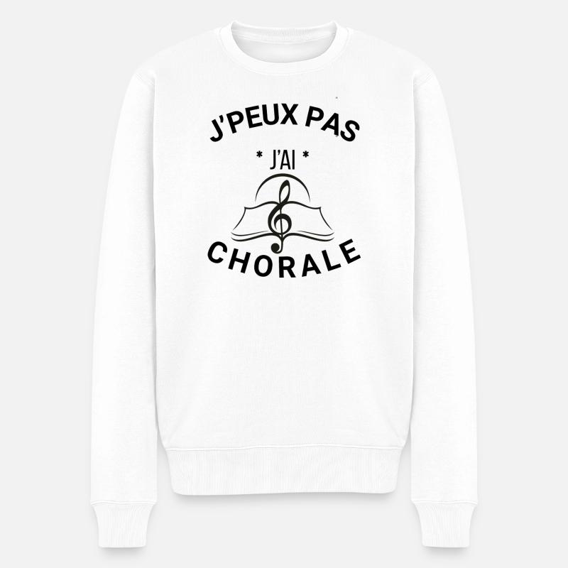 J'peux pas j'ai Chorale - Pull Premium bio Homme - blanc
