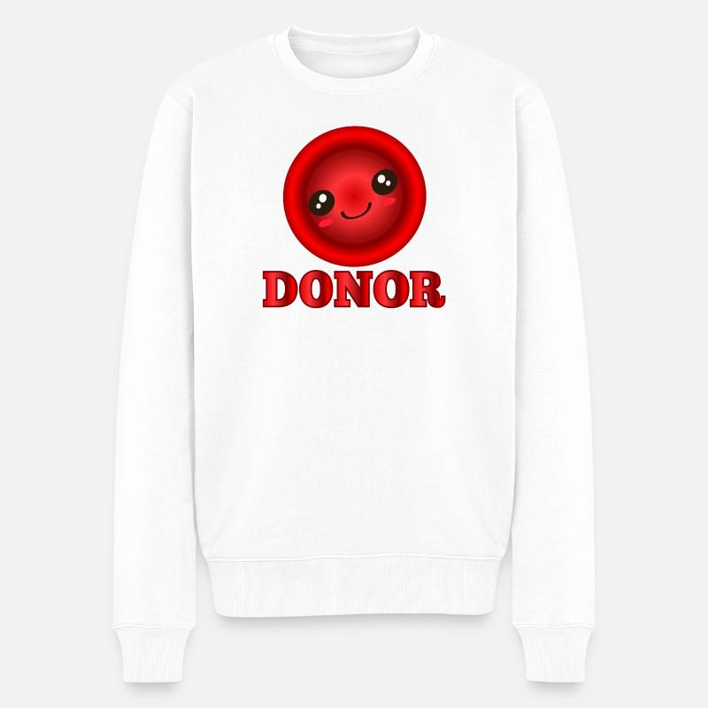 Donneur de sang - Pull Premium bio Homme - blanc