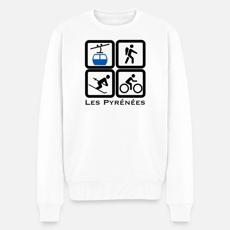 Les Pyrenees - Pull Premium bio Homme - blanc