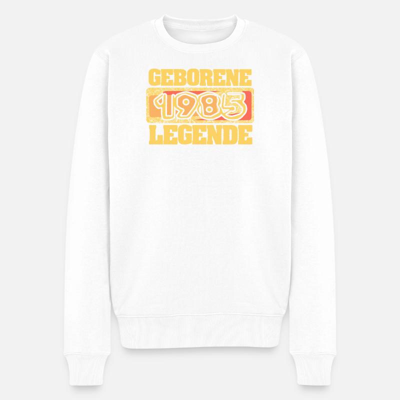 1985 - Pull Premium bio Homme - blanc