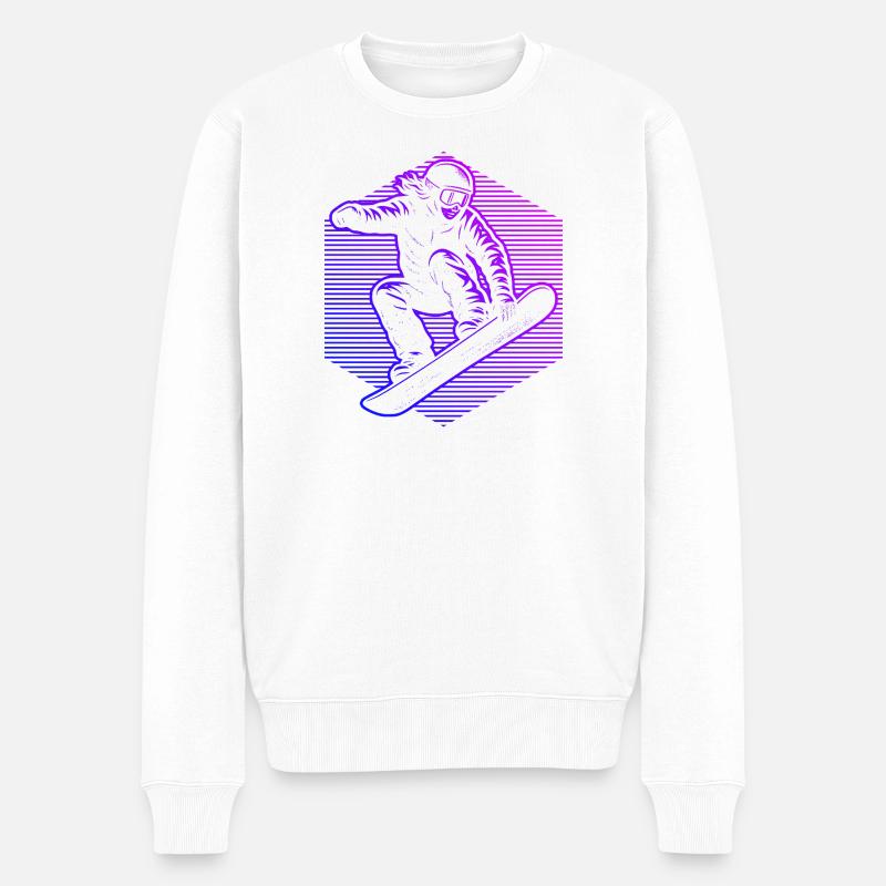 Déclaration pour tous les snowboardeurs - Pull Premium bio Homme - blanc