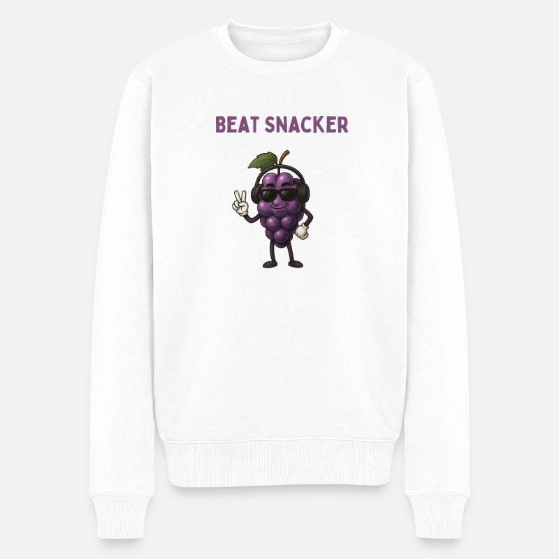 Casques Beat Snacker Grape - Pull Premium bio Homme - blanc