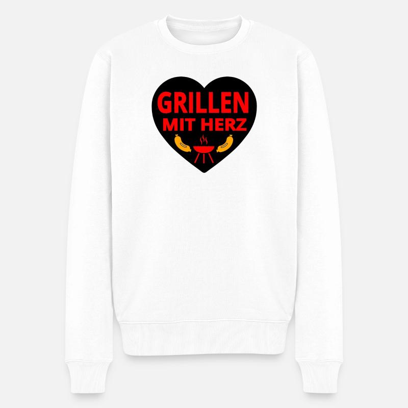 Griller - Pull Premium bio Homme - blanc
