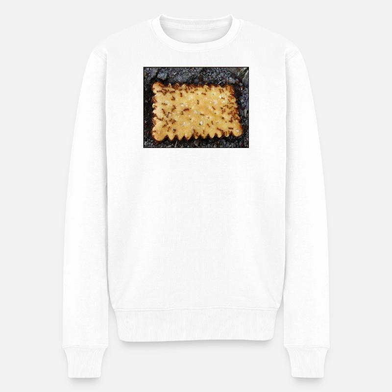 cookie - bad luck - Männer Premium Bio Pullover - Weiß