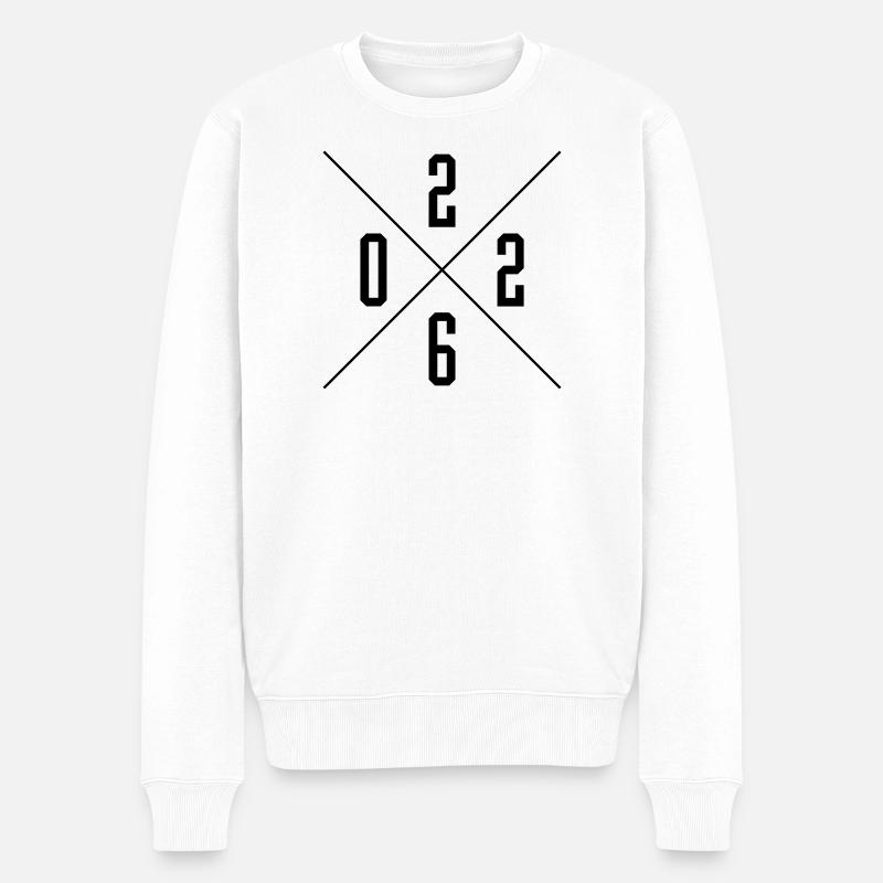 Année 2026 - Pull Premium bio Homme - blanc