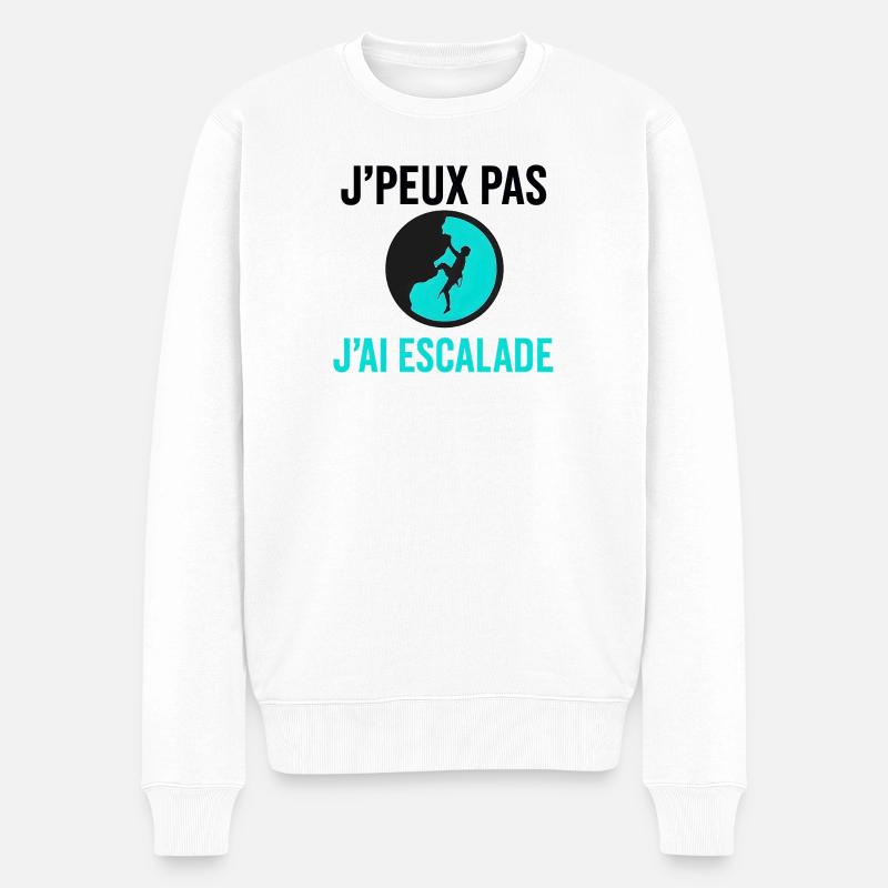 J'peux pas j'ai escalade - Pull Premium bio Homme - blanc