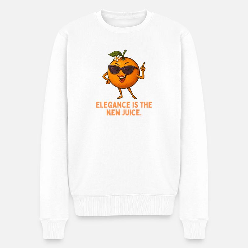 L’élégance, c’est le nouveau jus - Pull Premium bio Homme - blanc