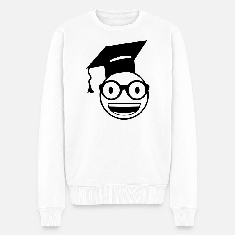 Étudiant nerd - Pull Premium bio Homme - blanc