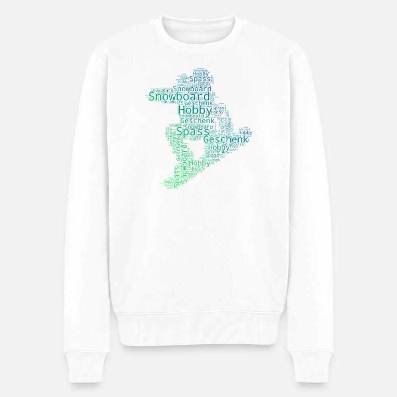 Déclaration pour tous les snowboardeurs - Pull Premium bio Homme - blanc