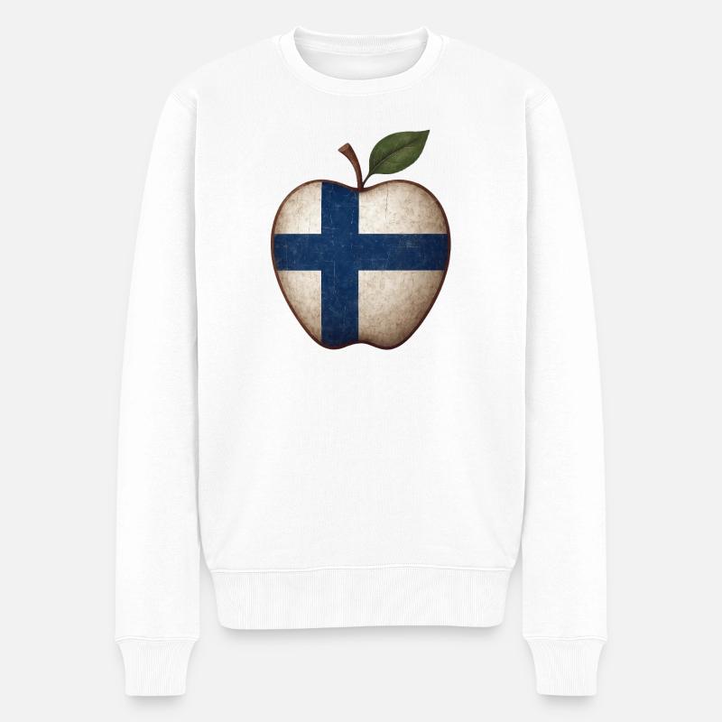 Finlande - Pull Premium bio Homme - blanc